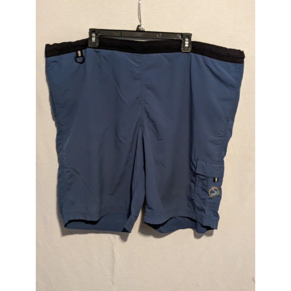 Men's Eddie Bauer Sport Blue Swim Suit with Cargo Pocket Size XXL / 2XL